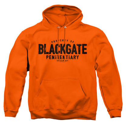 Batman Blackgate Mens Hoodie Orange Officially Licensed