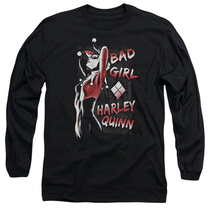 Batman Bad Girl Mens Long Sleeve Shirt Black Officially Licensed