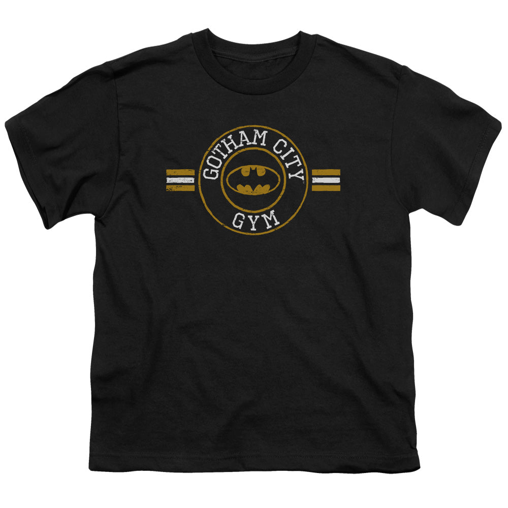 Batman Gotham City Gym Kids Youth T Shirt Black Officially Licensed