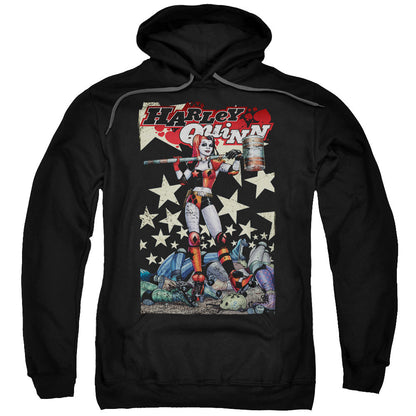 Batman Quinn One Mens Hoodie Black Officially Licensed