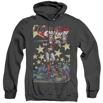 Batman Quinn One Heather Mens Hoodie Black Officially Licensed