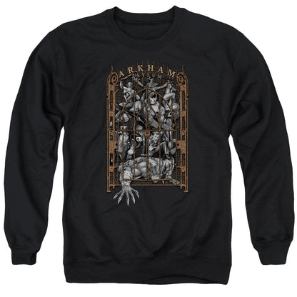 Batman Arkhams Gate Mens Crewneck Sweatshirt Black