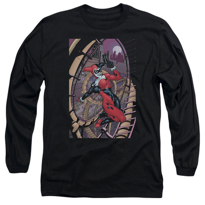 Batman Harley First Mens Long Sleeve Shirt Black Officially Licensed