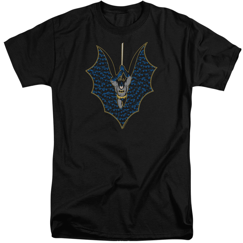 Batman Bat Fill Mens Tall T Shirt Black Officially Licensed