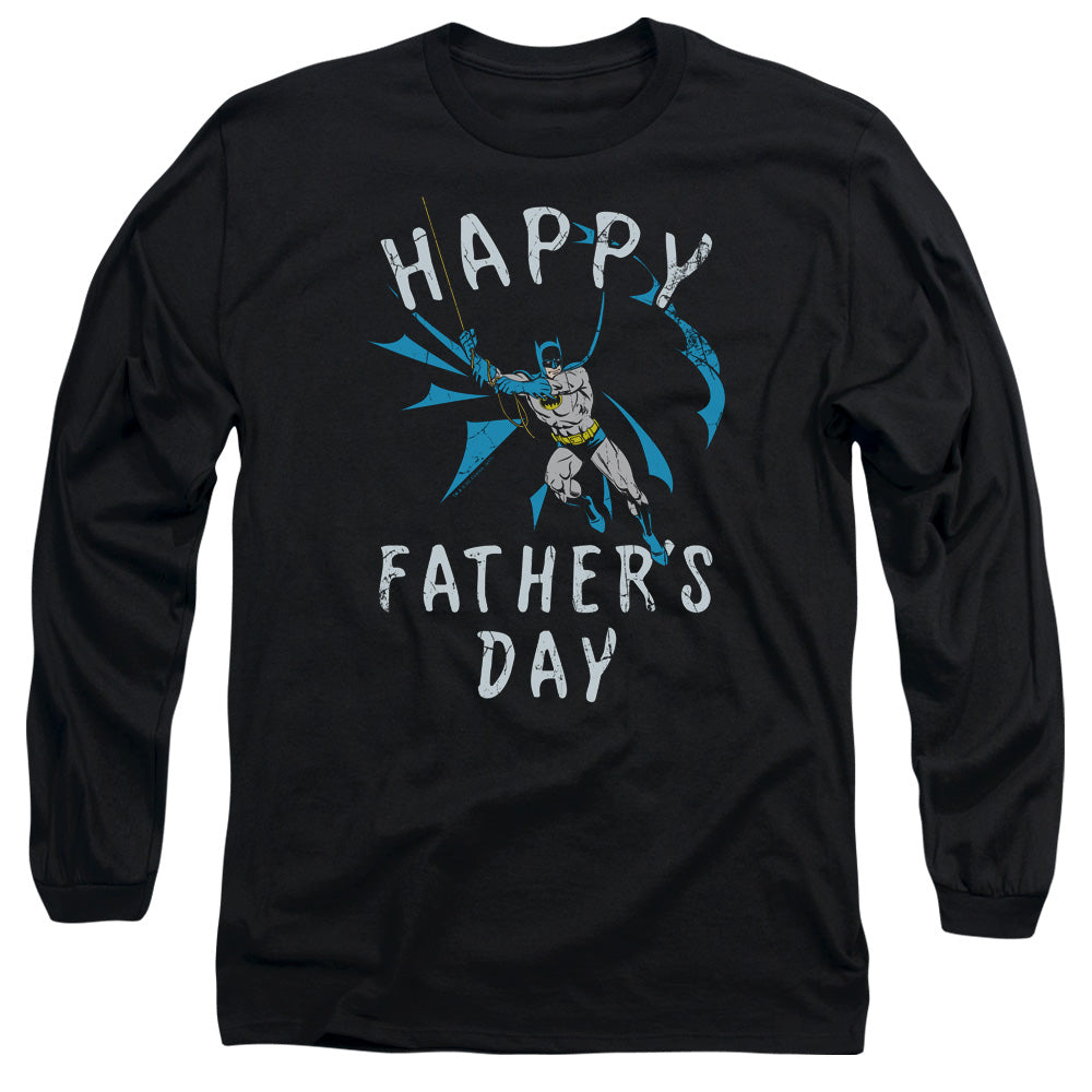 Batman Fathers Day Mens Long Sleeve Shirt Black Officially Licensed