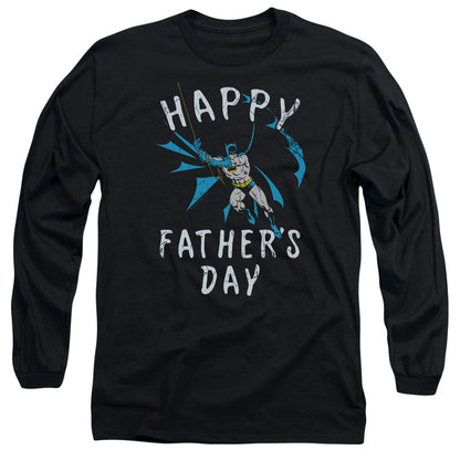 Batman Fathers Day Mens Long Sleeve Shirt Black Officially Licensed