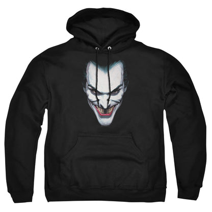 Batman Joker Portrait Mens Hoodie Black Officially Licensed