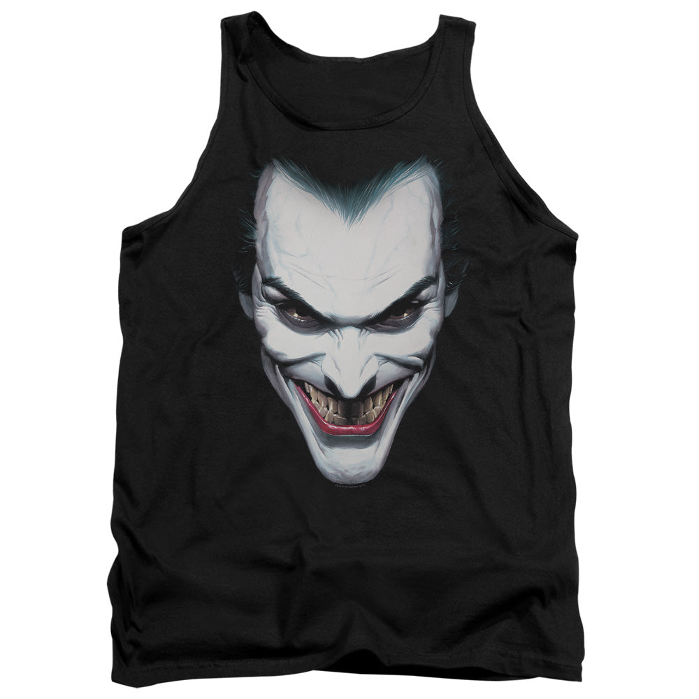 Batman Joker Portrait Mens Tank Top Shirt Black Officially Licensed
