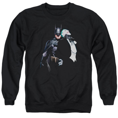 Batman Joker Choke Mens Crewneck Sweatshirt Black