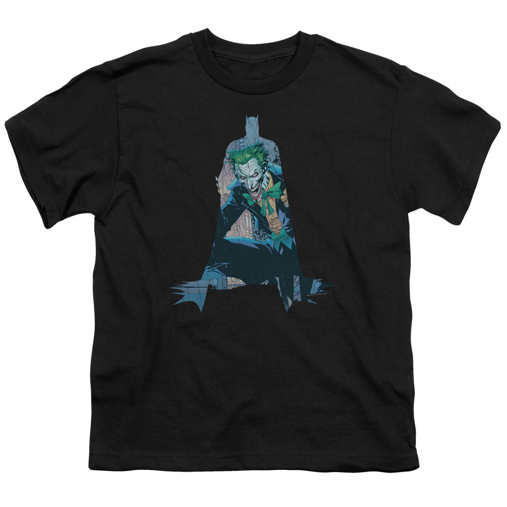 Batman Scene Inside Kids Youth T Shirt Black Officially Licensed