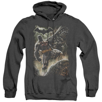 Batman Family Heather Mens Hoodie Black Officially Licensed
