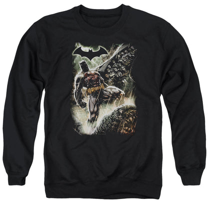 Batman Family Mens Crewneck Sweatshirt Black