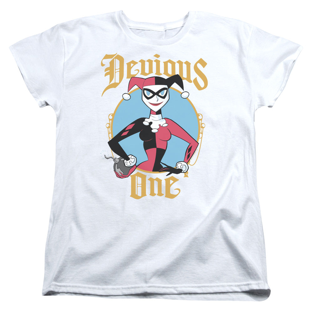 Batman Devious One Womens T Shirt White Officially Licensed