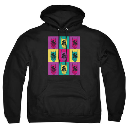 Batman Warhol Batman Mens Hoodie Black Officially Licensed