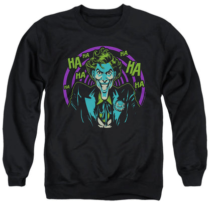 Batman Hahaha Mens Crewneck Sweatshirt Black