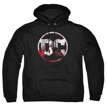 Batman Dc Logo Harley Mens Hoodie Black Officially Licensed