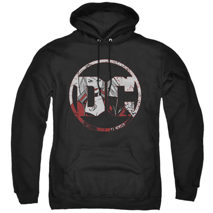 Batman Dc Logo Harley Mens Hoodie Black Officially Licensed
