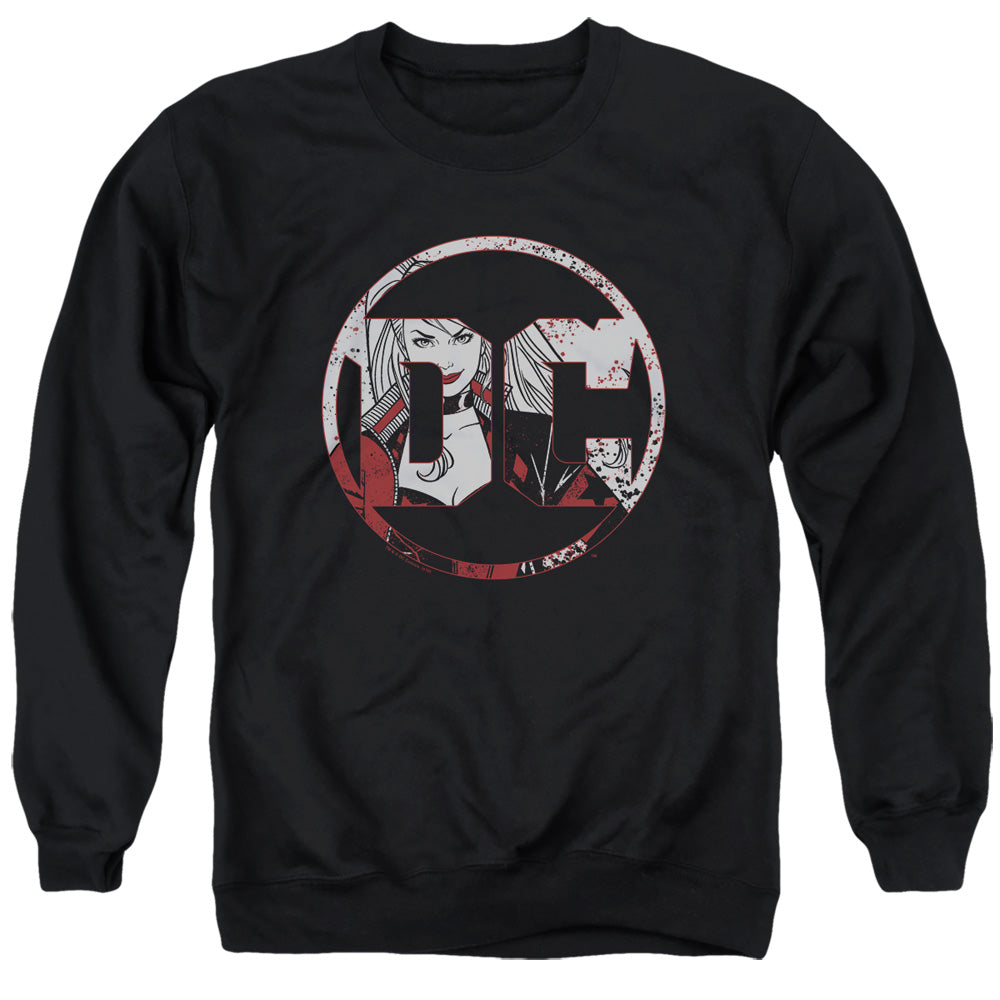 Batman Dc Logo Harley Mens Crewneck Sweatshirt Black