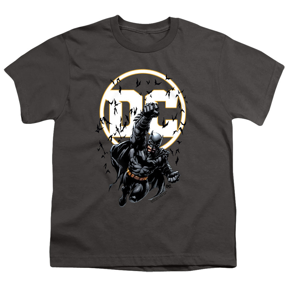 Batman Batman Dc Kids Youth T Shirt Charcoal Officially Licensed
