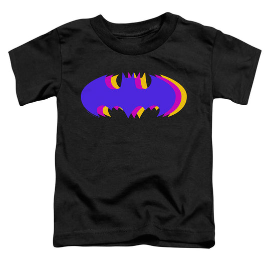 Batman Tri Colored Symbol Toddler Kids Youth T Shirt Black Officially Licensed