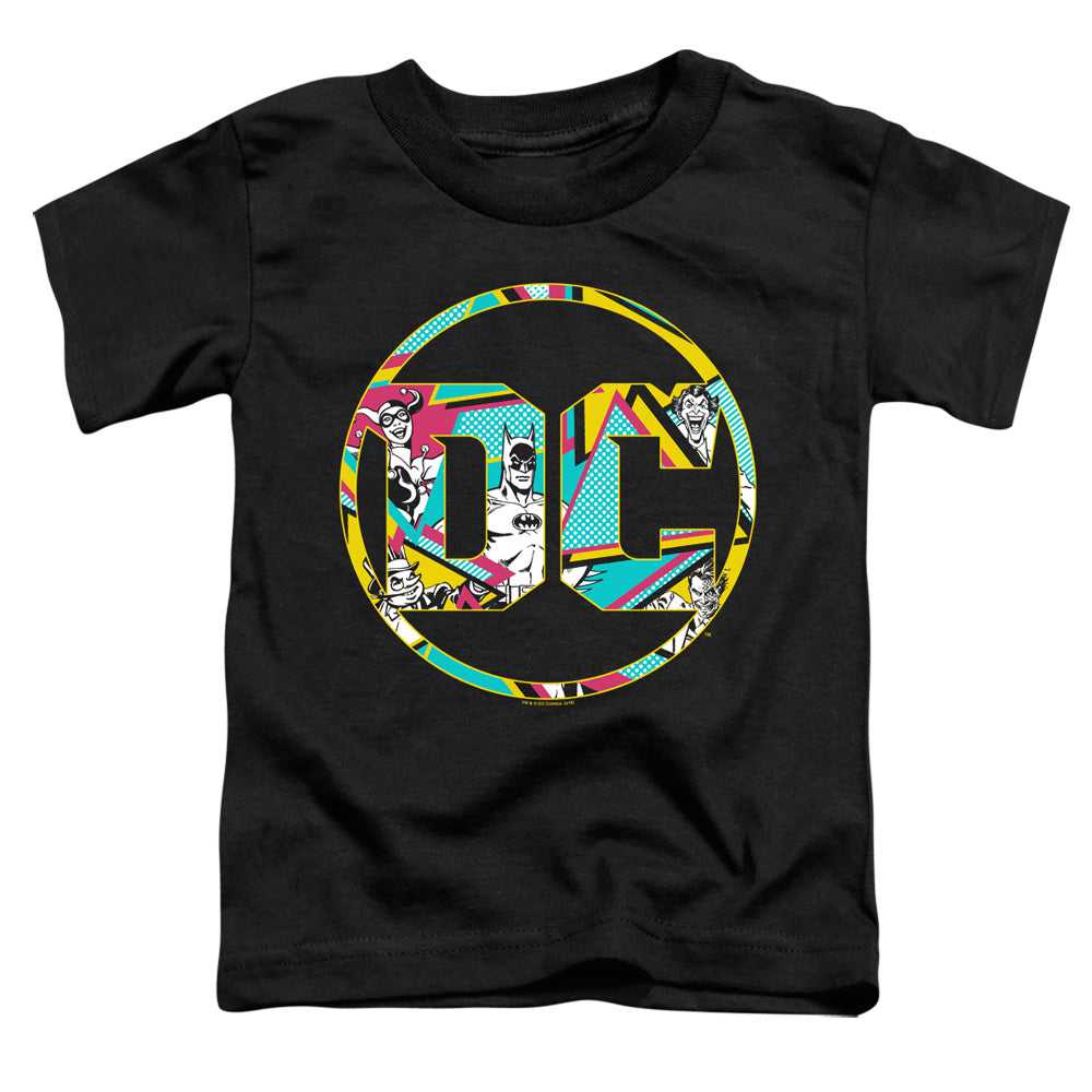 Batman 80s Bat Logo Toddler Kids Youth T Shirt Black Officially Licensed