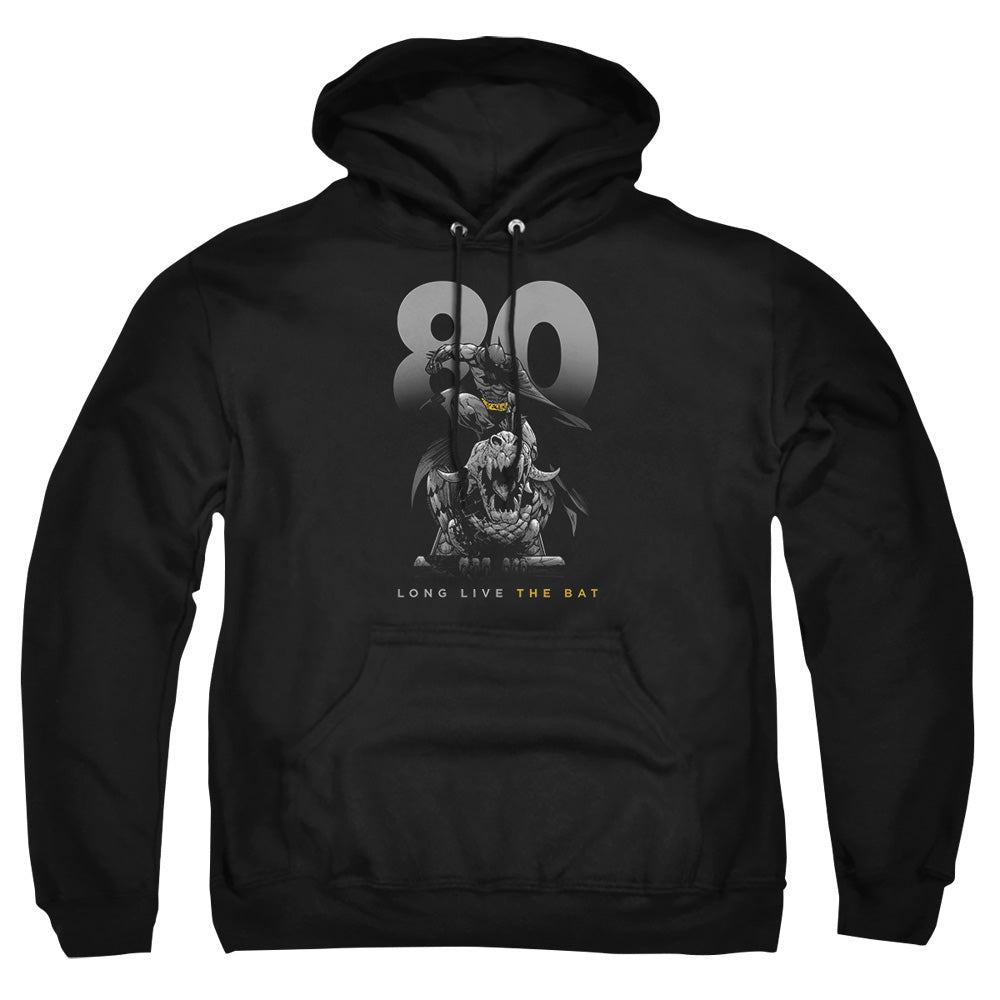 Batman Big 80 Mens Hoodie Black Officially Licensed