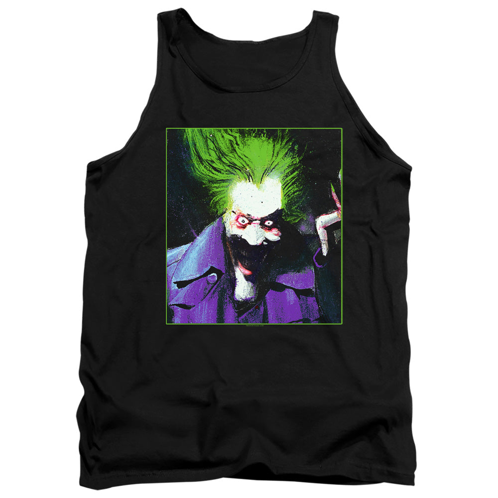 Batman Arkham Asylum Joker Mens Tank Top Shirt Black Officially Licensed