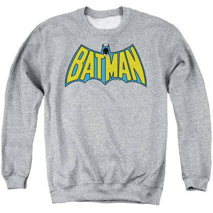 Batman Wintage Batman Logo Mens Crewneck Sweatshirt Athletic Heather