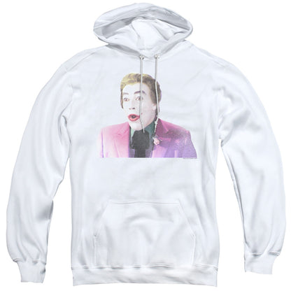 Batman Classic Tv Thrilled Mens Hoodie White Officially Licensed