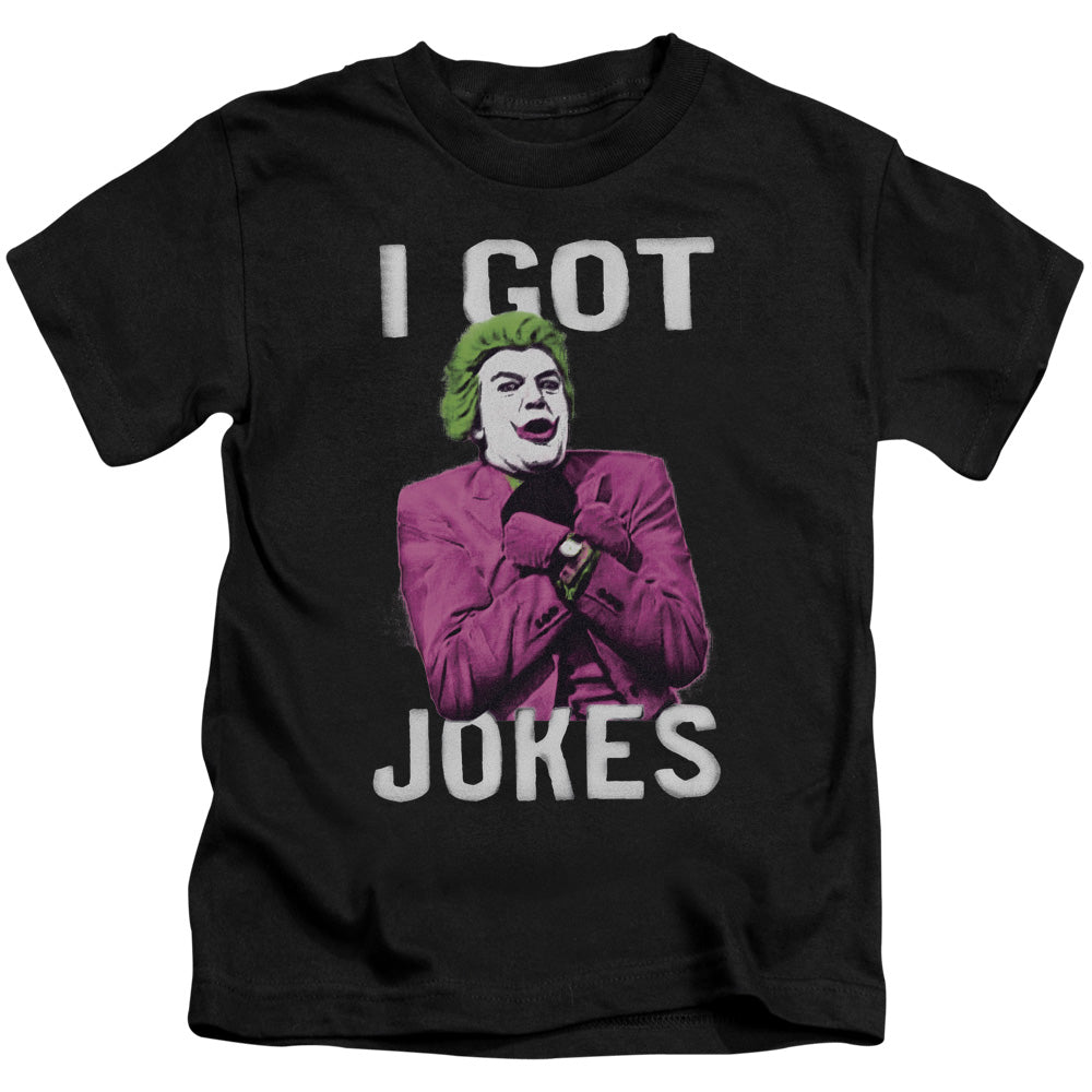 Batman Classic Tv Got Jokes Juvenile Kids Youth T Shirt Black Officially Licensed