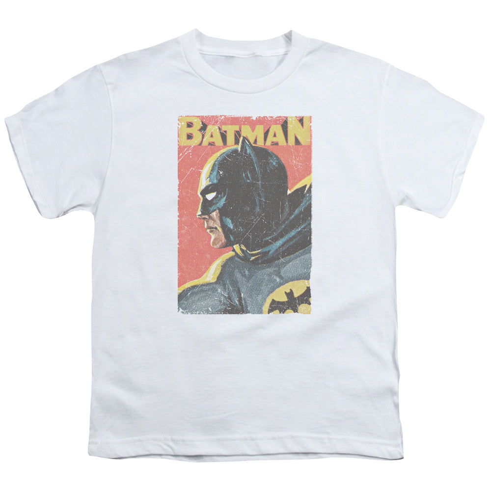 Batman Classic Tv Vintman Kids Youth T Shirt White Officially Licensed