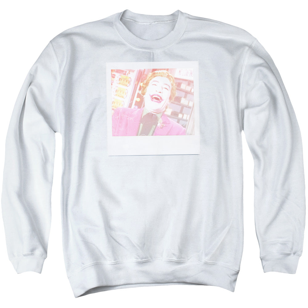 Batman Classic Tv Captured Mens Crewneck Sweatshirt White Officially Licensed