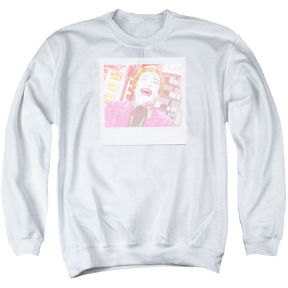 Batman Classic Tv Captured Mens Crewneck Sweatshirt White Officially Licensed