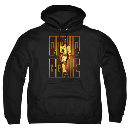 David Bowie Perched Mens Hoodie Black