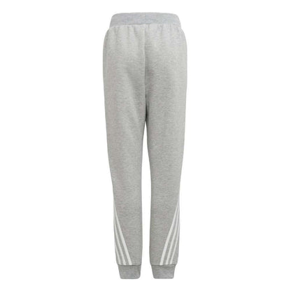 adidas Kid's Future Icons 3-Stripes Tapered-Leg Pants - MEDIUM GREY HEATHER / WHITE