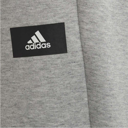 adidas Kid's Future Icons 3-Stripes Tapered-Leg Pants - MEDIUM GREY HEATHER / WHITE
