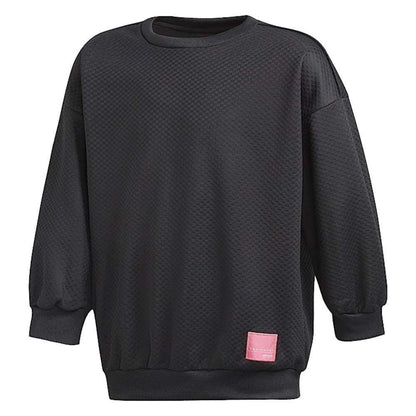 adidas Girls Originals EQT Crew Sweatshirt - Black Pink