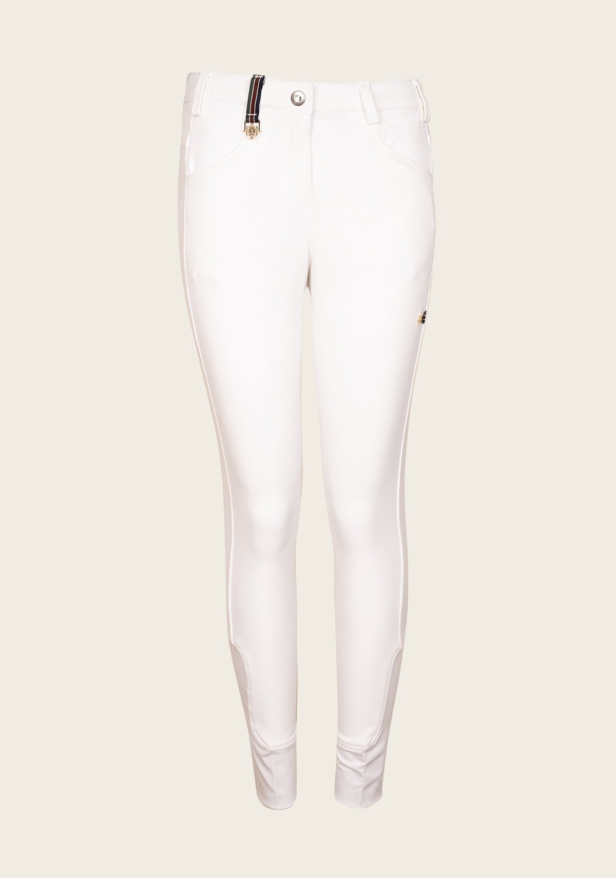 Higher Waist Espoir Coquet White Show Bamboo Breeches
