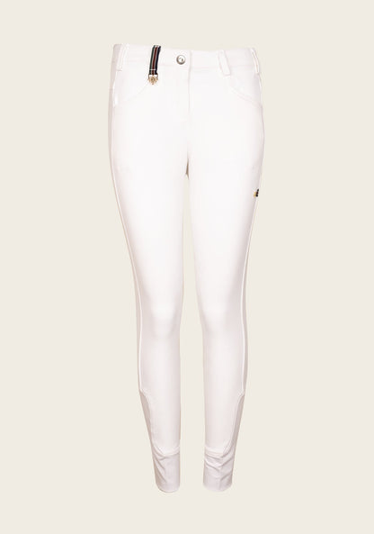 Higher Waist Espoir Coquet White Show Bamboo Breeches
