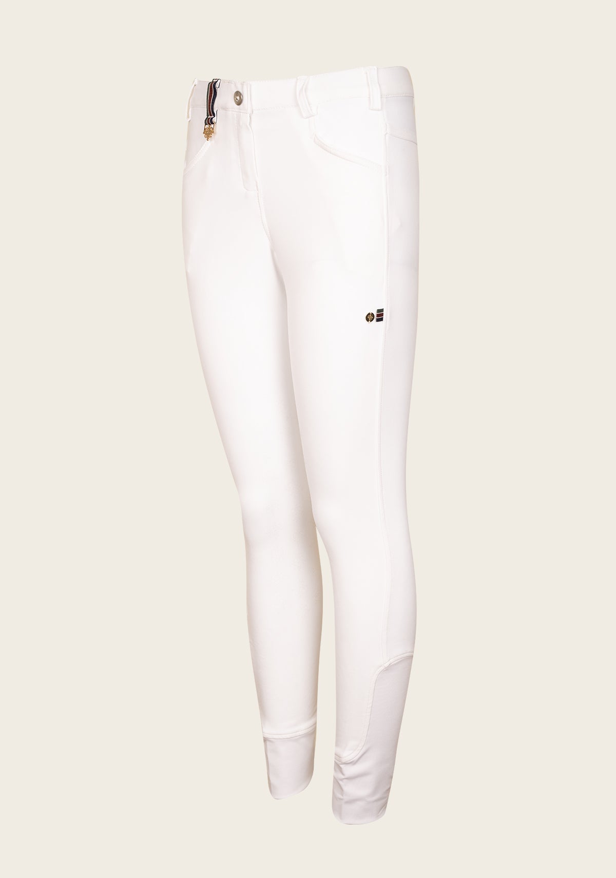Higher Waist Espoir Coquet White Show Bamboo Breeches