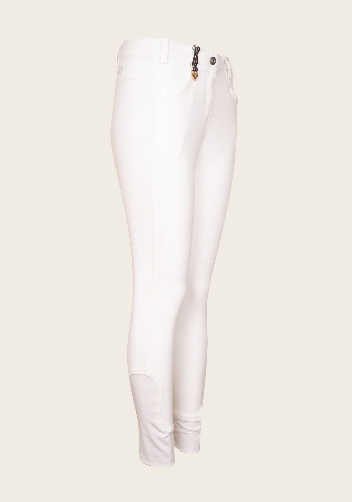 Higher Waist Espoir Coquet White Show Bamboo Breeches
