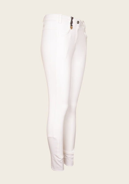 Higher Waist Espoir Coquet White Show Bamboo Breeches