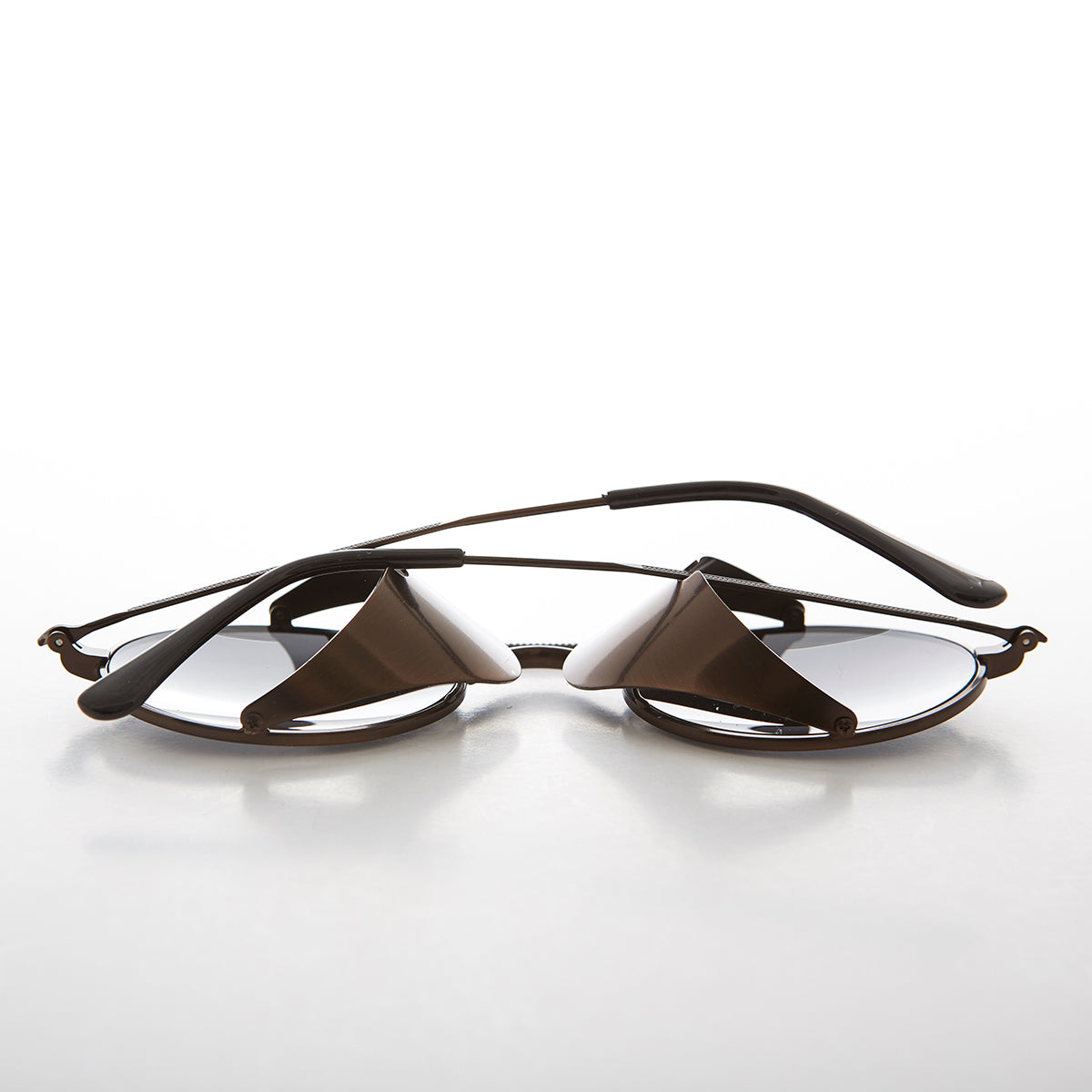 Copper Steampunk Sunglass with Folding Side Shields - Bram 5