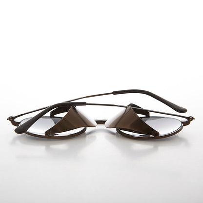 Copper Steampunk Sunglass with Folding Side Shields - Bram 5