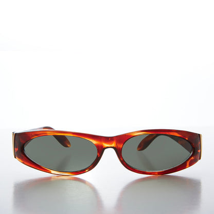 Mod Wrap Around Vintage Sunglasses - Brower