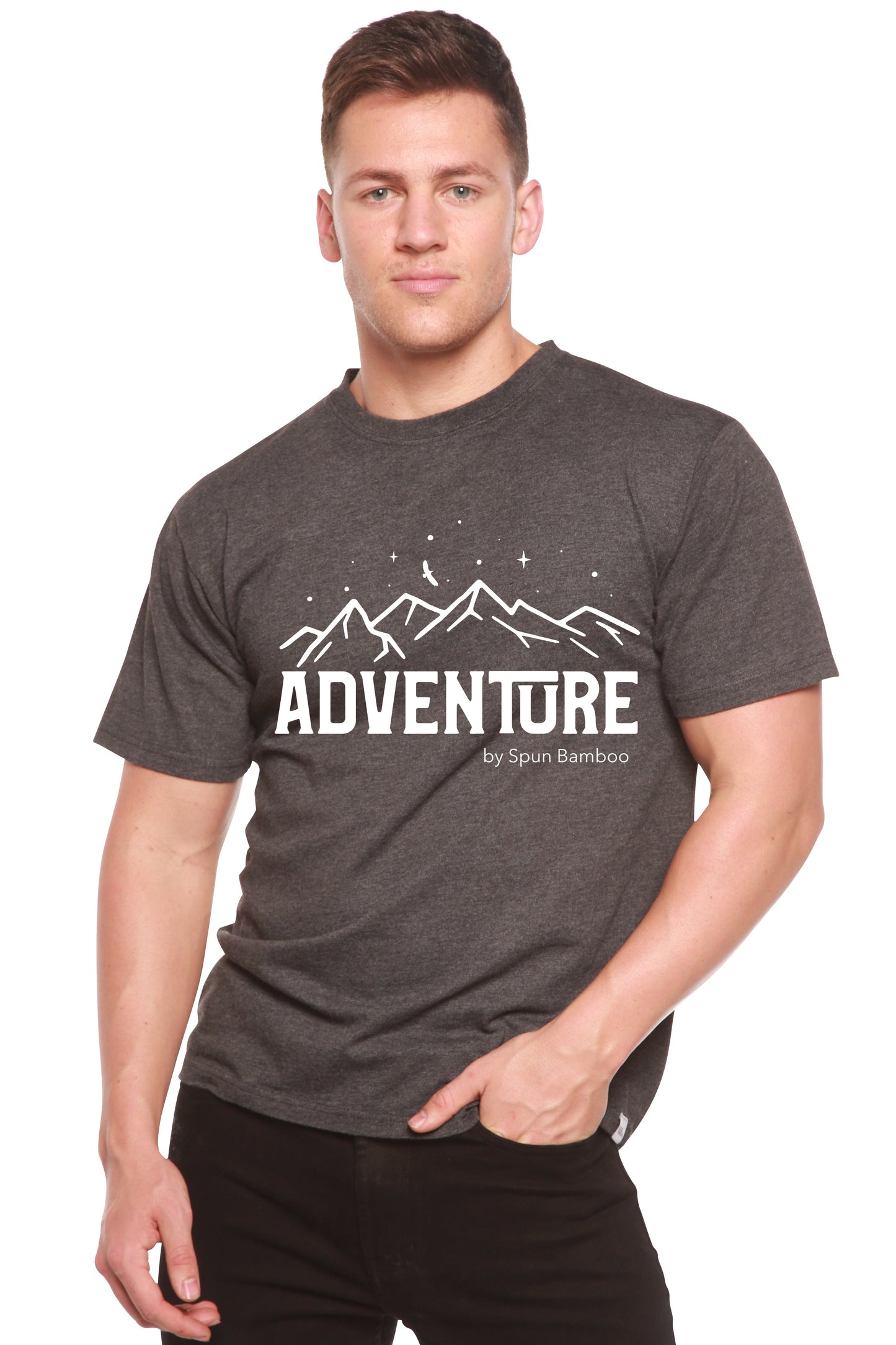 Adventure Printed Men's Bamboo Viscose/Organic Cotton Short Sleeve T-Shirt