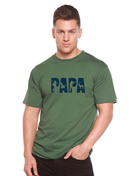 PAPA Men's Bamboo Viscose/Organic Cotton Short Sleeve Graphic T-Shirt