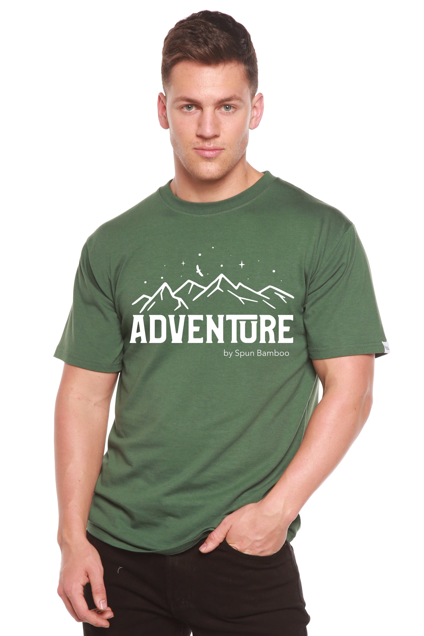 Adventure Printed Men's Bamboo Viscose/Organic Cotton Short Sleeve T-Shirt