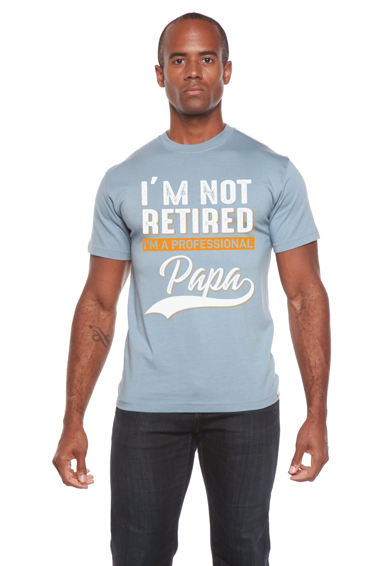 I'm not Retired Men's Bamboo Viscose/Organic Cotton Short Sleeve Graphic T-Shirt