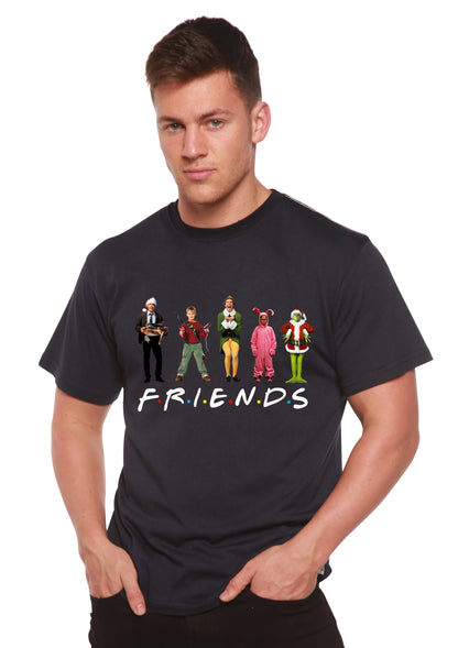 Funny Christmas Movies Printed Men's Bamboo T-Shirt